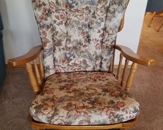 Solid Maple Glider Rocking Chair
