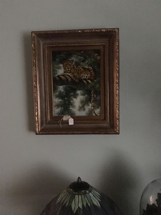 Oil on canvas! Jaguar!
