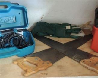 Makita orbit sander, saws, tool boxes