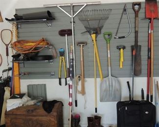 Heavy extension cords, shovels, rakes and more
