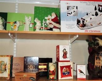 Christmas Decor and ornaments - large to small.