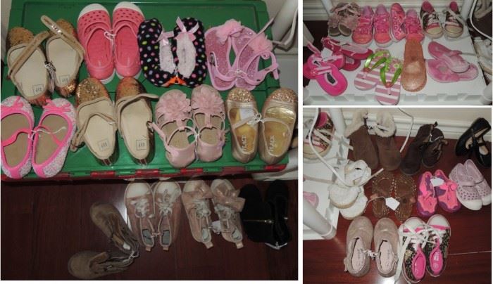 girls shoes - toddler and up. Many sister sets