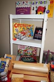Board games, craft supplies