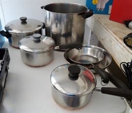 Revere pots and pans - clean and well cared for