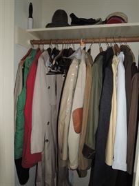 Mens coats and clothes. Levi, Orvis, Jos Banks, Brooks Bros