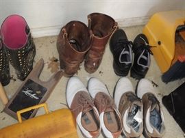 Men's boots and golf shoes