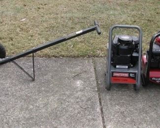 Trailer dolly, pressure washers