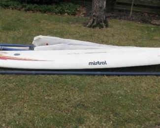 Mistral wind surfing board, all accesories