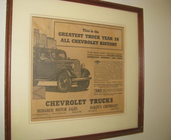 Dailey's Chevrolet ad