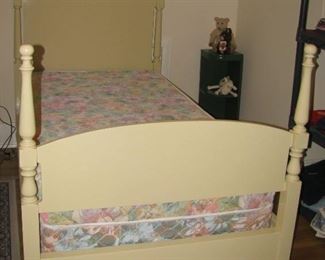 One of two twin beds