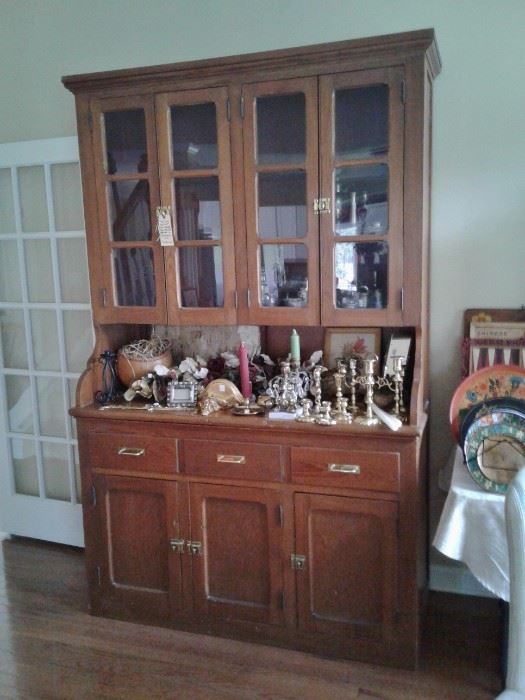 Large pine cupboard from old Citadel building in Charleston, SC