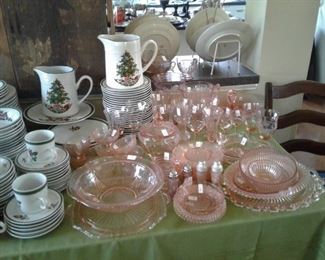 Authentic depression glass pieces