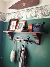 Decorative items—shelf not for sale