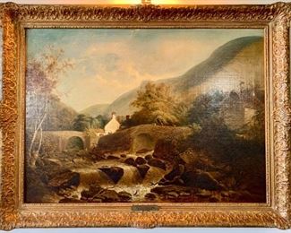 Oil Painting; Welsh Landscape by Patrick (Peter) Nasmyth, English (1787-1831)