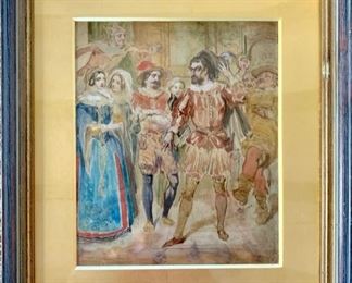 Oil Painting with Glass; by Charles Robert Leslie (1794-1859) R.A. ; Based  Many Works on Dramas