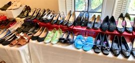 Shoes...Size 8 and 8 1/2, by Ferragamo and Other Italian Designers