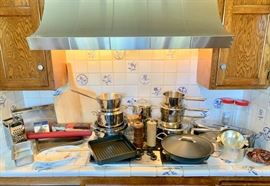 Gourmet Cookware by Calphalon and Cuisinart; from Sur La Table and Williams-Sonoma 