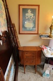 Vintage Sewing Cabinet, Poster Bed