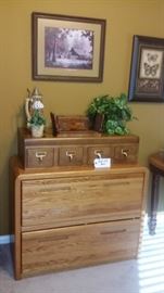 OAK FILE CABINETS