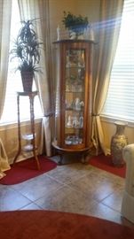 ROUND CURIO CABINET