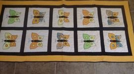 QUILTED BUTTERFLY THROW