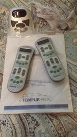 CONTROLS & INSTRUCTIONS FOR TEMPUR PEDIC MATTRESS SET