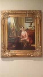 LARGE CANVAS OIL PAINTING