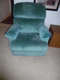 Teal recliner