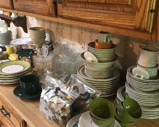 Dish sets of various patterns and pieces!