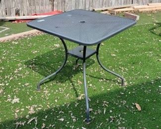 Black Metal Patio Table