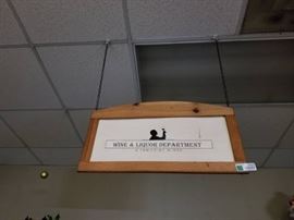 Hanging Wine Sign