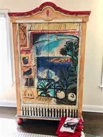 Painted armoire