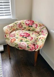 Cute chintz vanity chair 