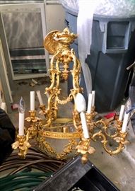 Stunning bronze chandelier 