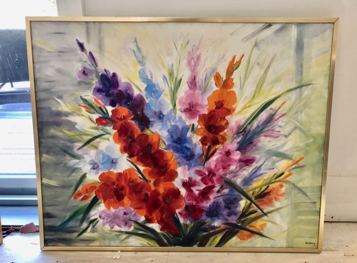 Watercolor gladiolus 