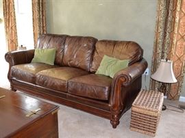 Bradington Young leather sofa