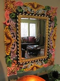 Striking art mirror