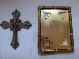 Jay Strongwater cross and frame