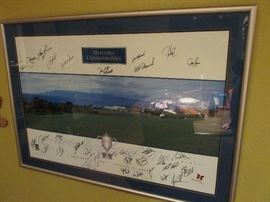 Signed Mercedes Championship poster