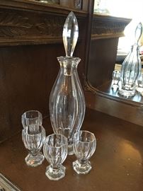 Faberge “Czarina” decanter and glasses 
