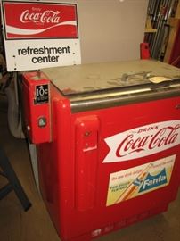 Vintage Coca-Cola vending machine $.10