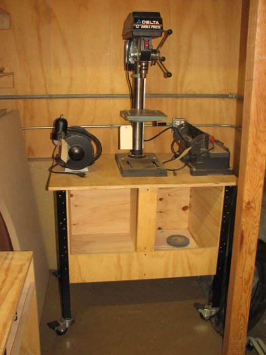 Planer, drill press and bench grinder