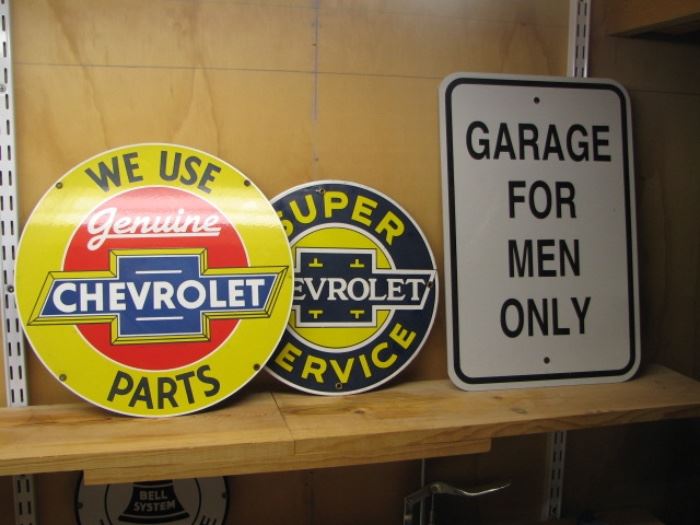 Advertising signs
