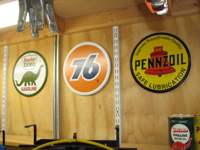 Petroleum advertising signs