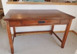 OAK DESK WITH DRAWER