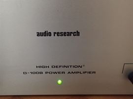 Audio Research High Definition d-100b Power Amplifier   --Model tx -11  -- Carver Asymmetrical Charge Coupled FM Detector