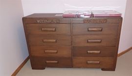 DRESSER WITH CARVED DETAILS