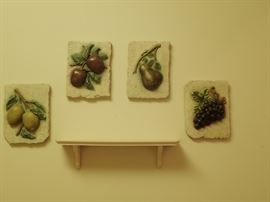 FRUIT PLAQUES / SHELF