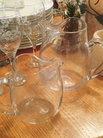 GLASS PITCHERS