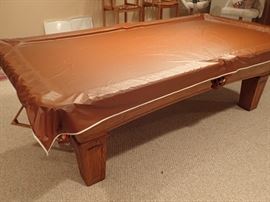 OLHAUSEN - THE BEST IN BILLIARD - TABLES  -- ACCU FAST CUSHION - LEATHER BALL CATCH - AND TABLE TOPPER